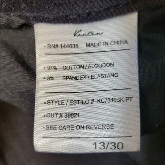 KanCan Style KC7346BK Black High Rise Flare Leg Jeans Petite 13/30 - Picture 9 of 12